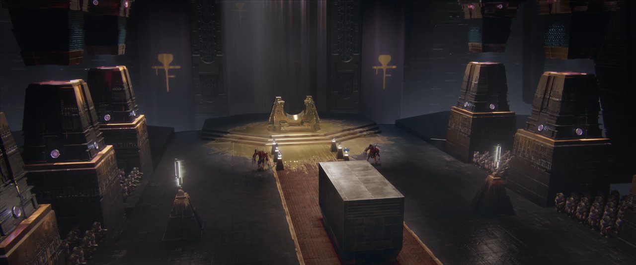 Calus sur son trône sombre