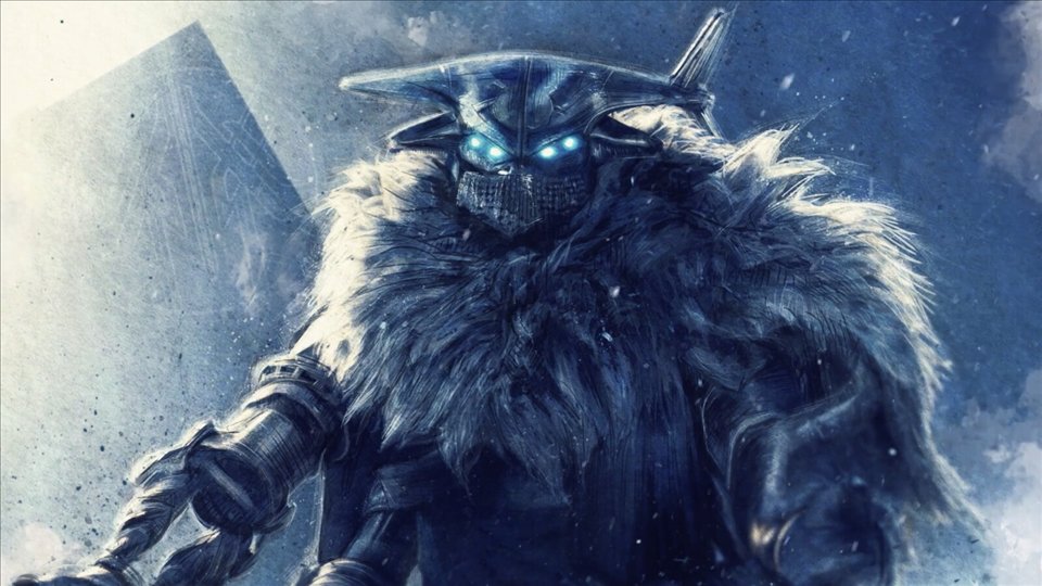 Variks, emmitouflé dans une fourrure sous la neige