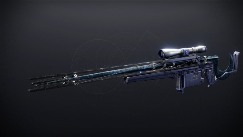 Rendu de l'arme exotique Frappe nuageuse