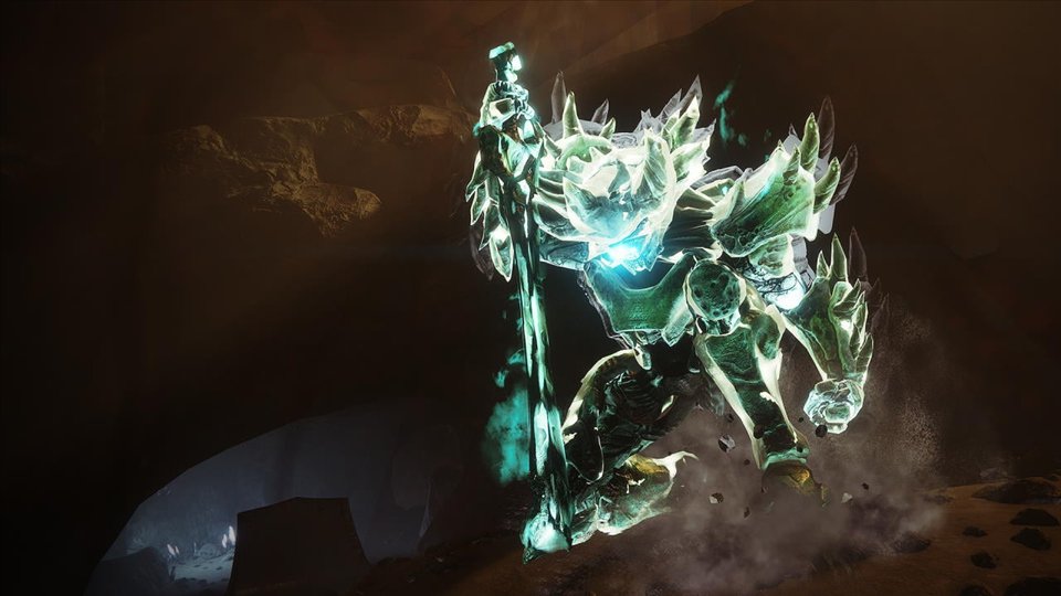 Le Cauchemar de Cropta, silhouette de lumière verte