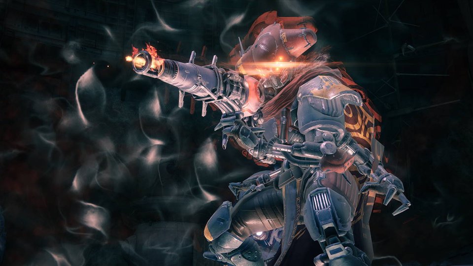 Le Cauchemar de Taniks pointant son canon