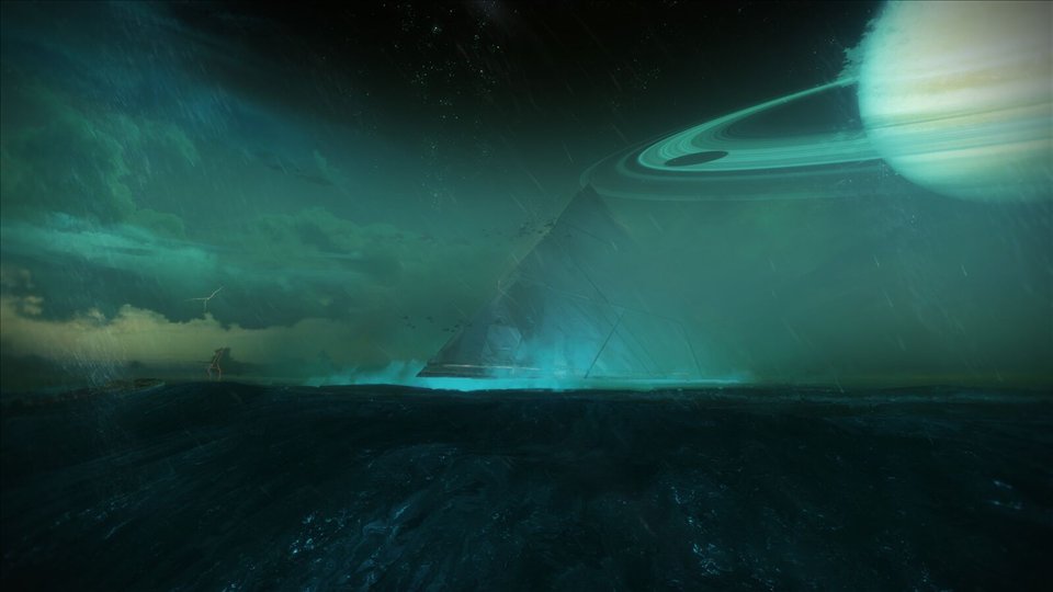 Une Pyramide sur la mer de Titan
